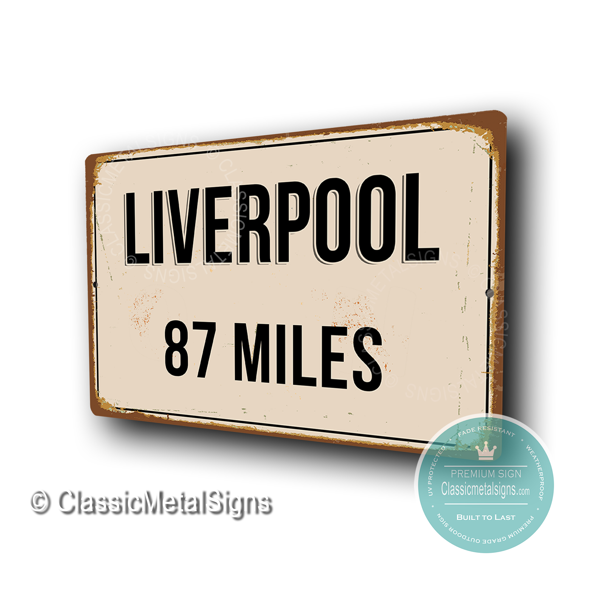 Personalized Liverpool Street Sign Liverpool Gifts Liverpool Street