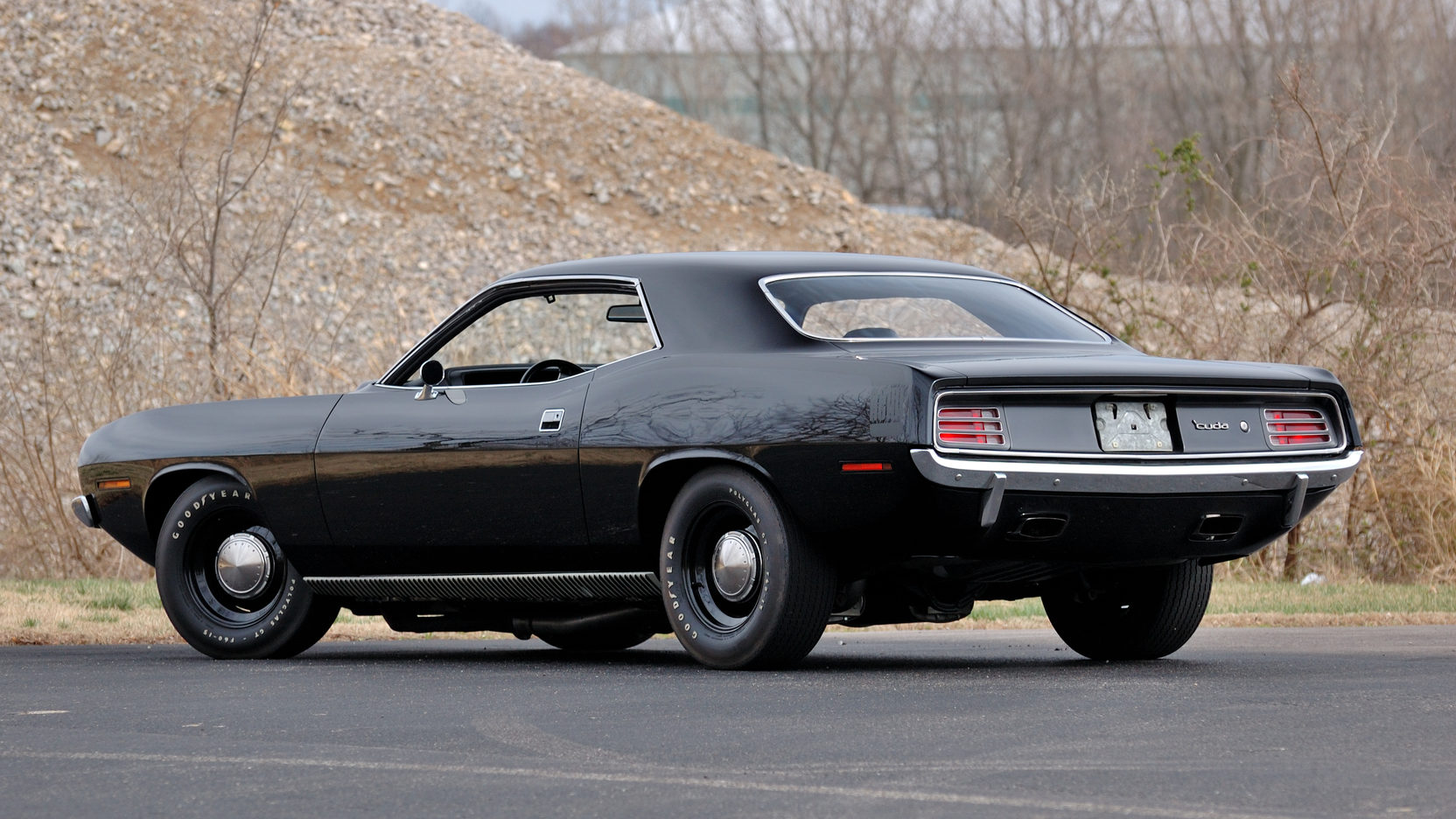 Black on black 1970 HEMI Cuda