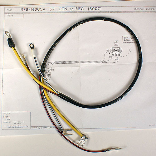 Wire Assembly - Generator Harness - 57 - 1 Per car-classictbird.com