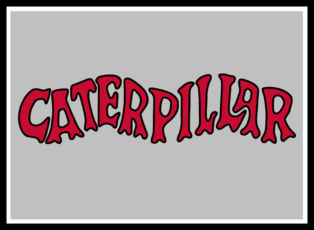 Original Caterpillar "Wave" Logo Banner Classic Farm