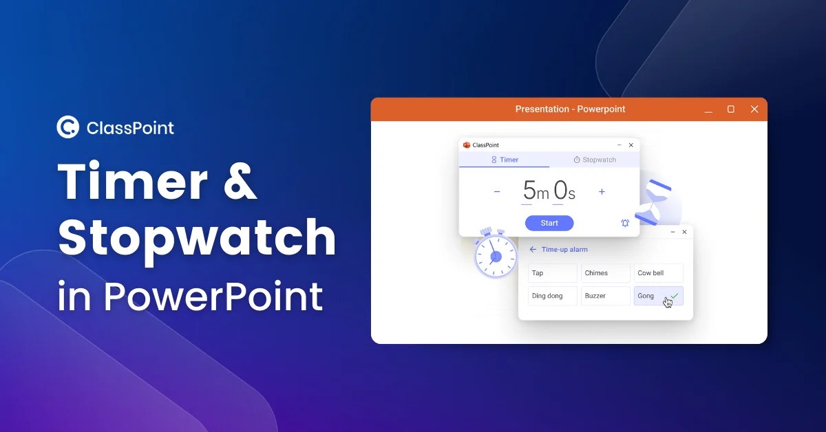 Timer & Stopwatch in PowerPoint ClassPoint
