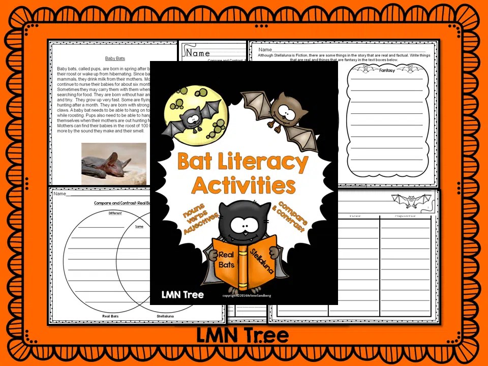 Going Batty over Bat Literacy Activities Classroom Freebies