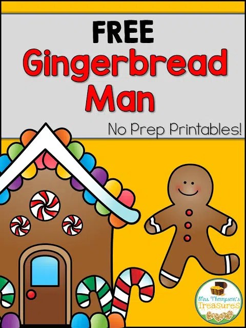 Free Gingerbread Man Emergent Reader & More - Classroom Freebies