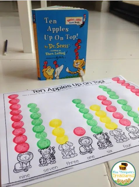 Ten Apples Up On Top - Free Printable - Classroom Freebies