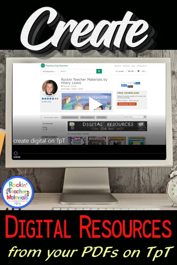 Create Digital Activities from Your Teachers Pay Teachers PDFs