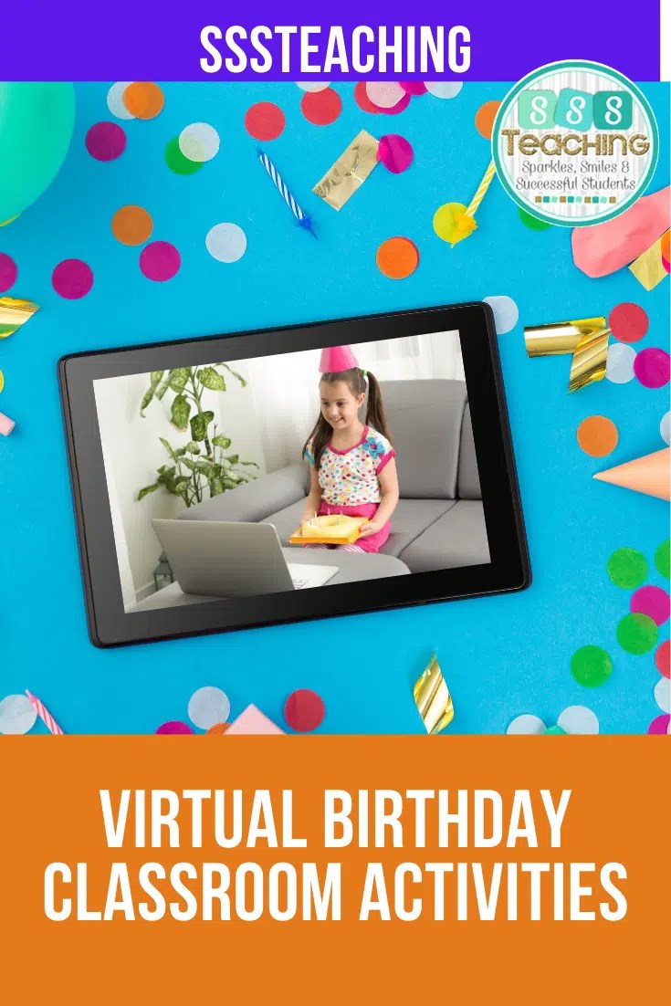 Virtual Student Birthday Ideas for your students Classroom Freebies