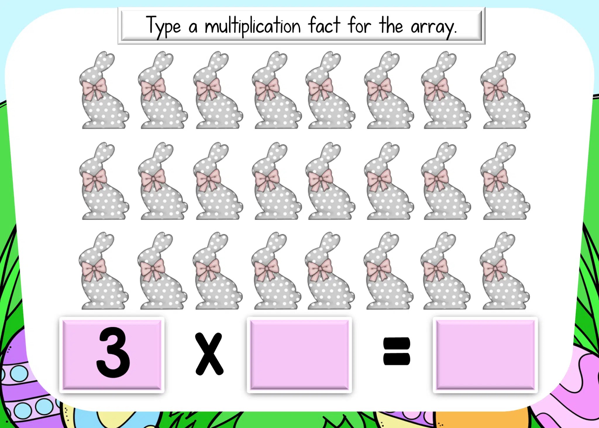 Easter Multiplication Math Activity Classroom Freebies