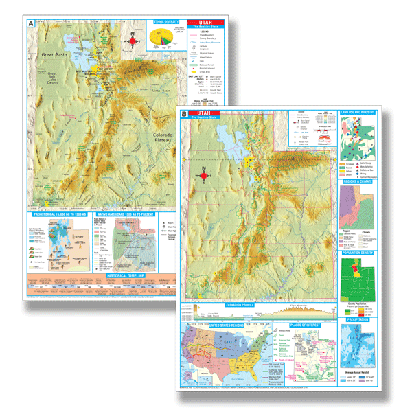 Art Supplies Utah Map Deskpad Maps Daycare Furniture Classroom Furniture Preschool