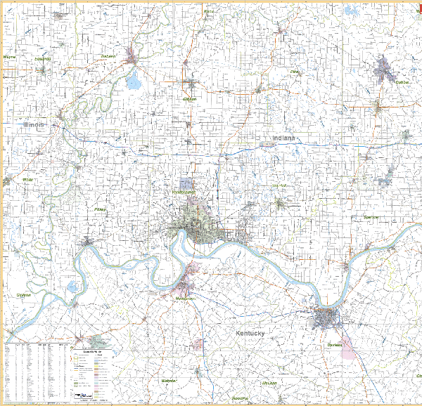 City Roll Down Maps Daycare Furniture Classroom Furniture