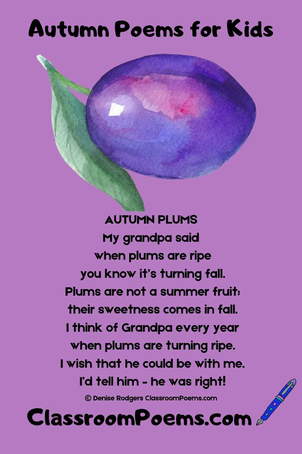 Autumn Poems for Kids