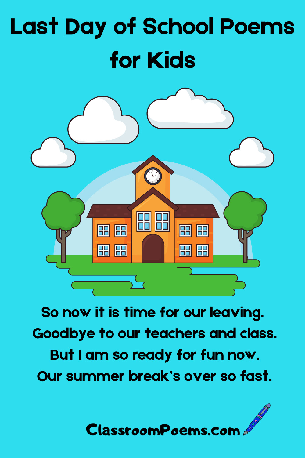 Last Day of School Poems