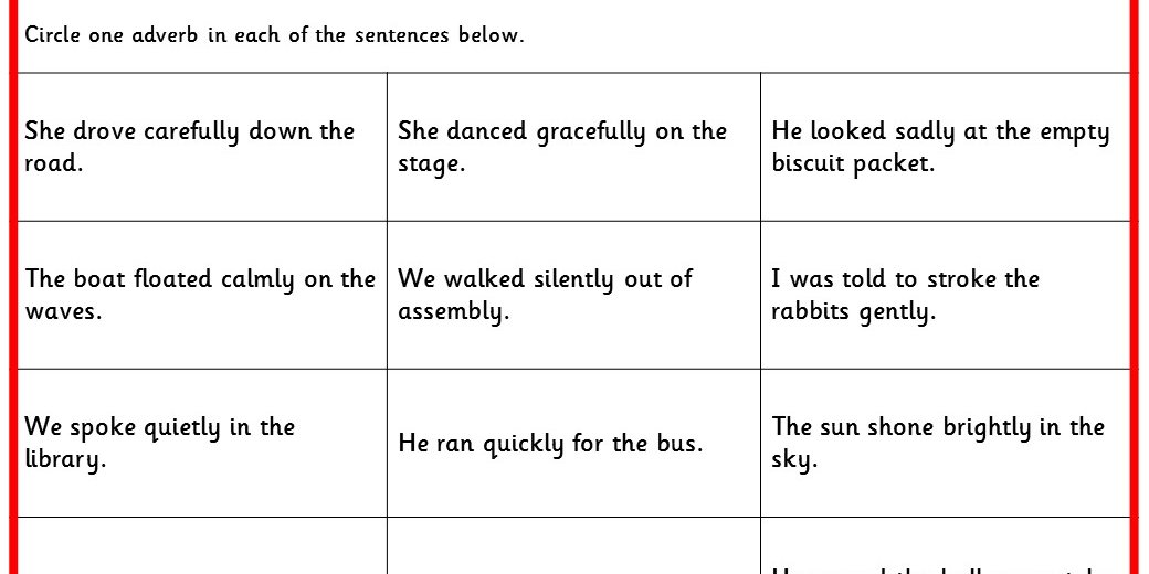 Identifying Adverbs KS1 and KS2 SPAG Test Practice Classroom Secrets