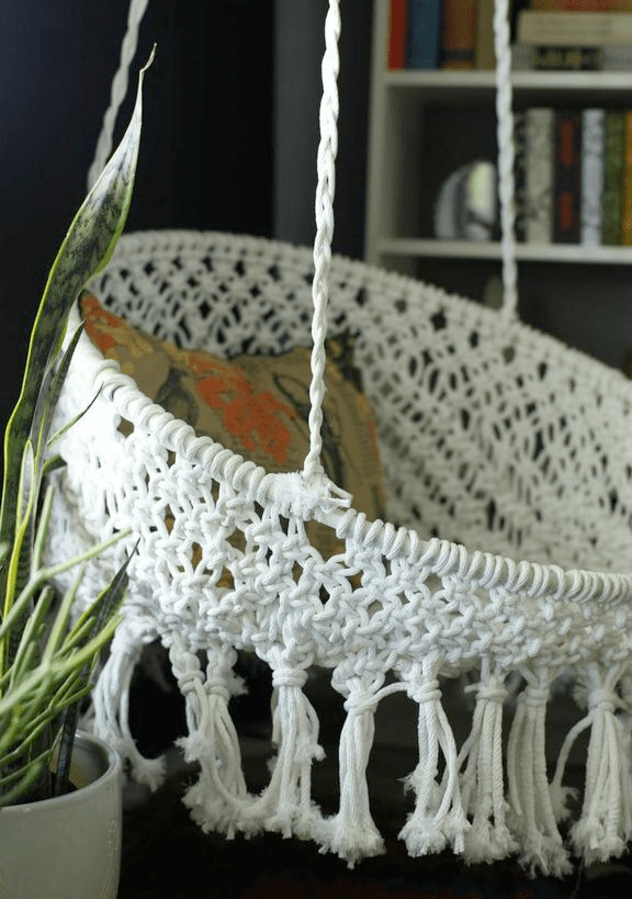 DIY Hanging Macramé Chair