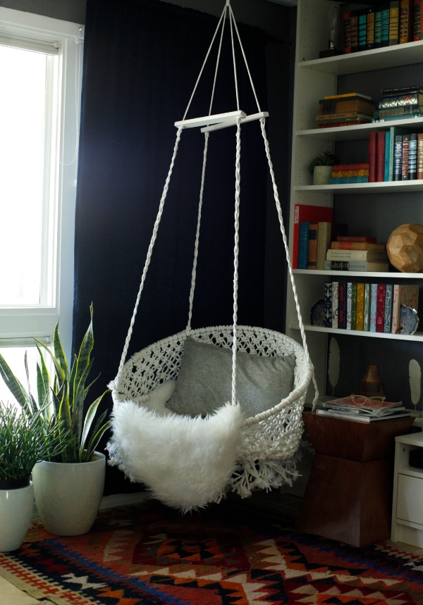 DIY Hanging Macramé Chair