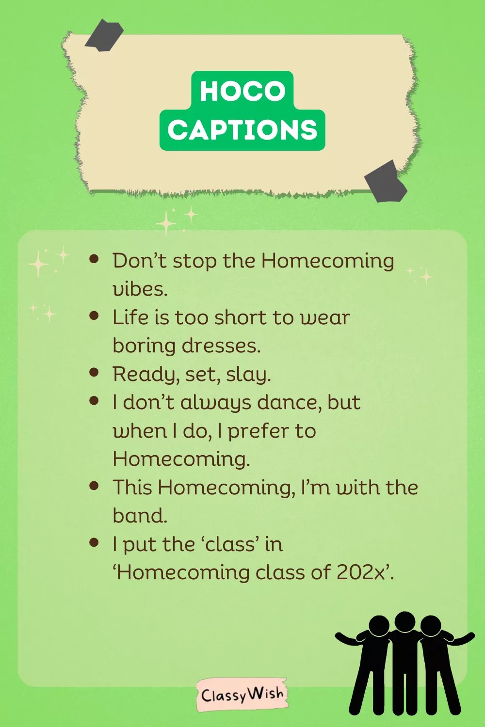 324+ Best (Hoco) Captions 2023 (Huge List)
