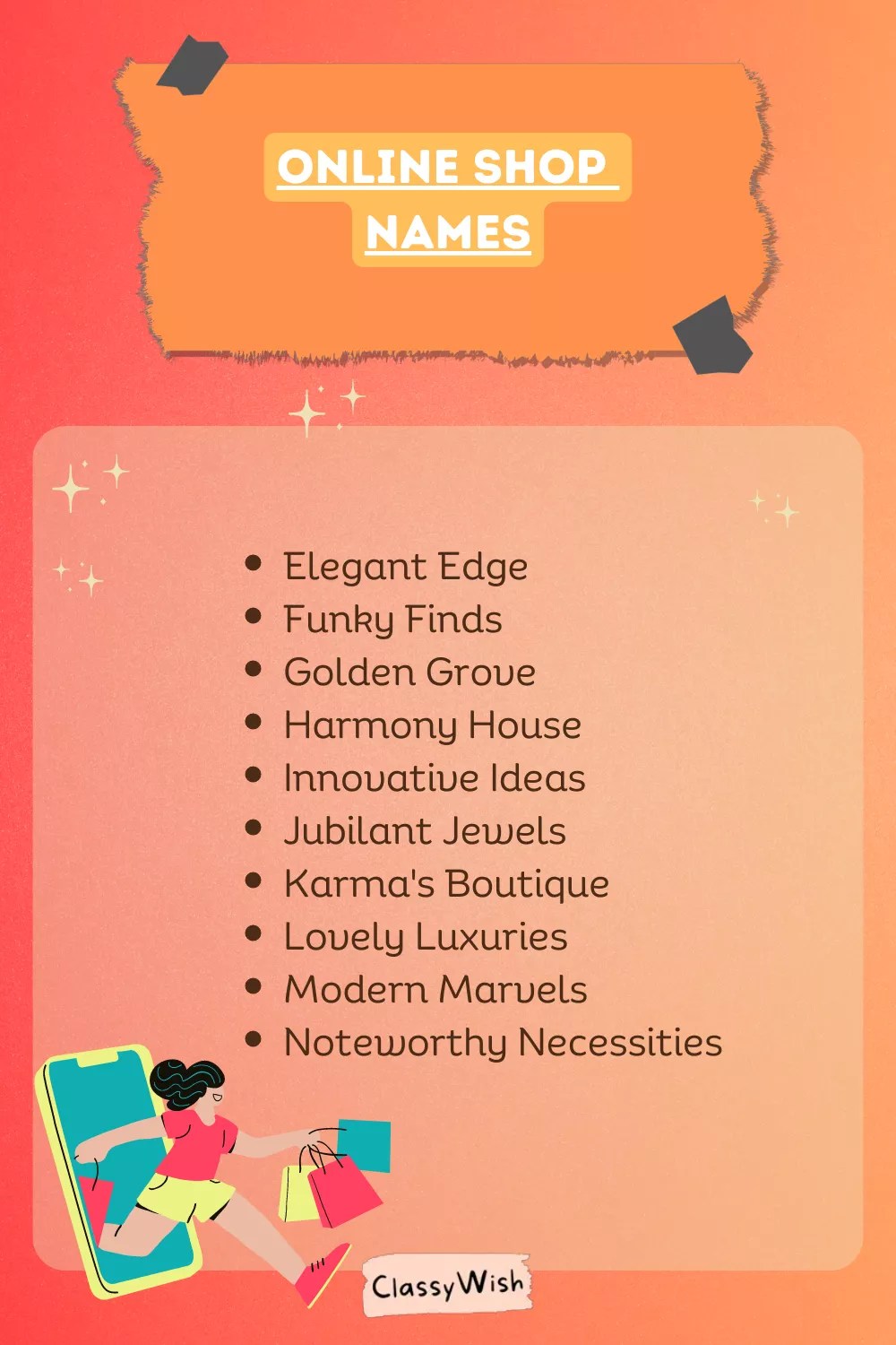 Online Shop Names 2024