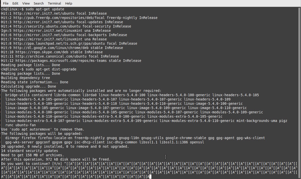 How to show the full (historical) content of a screen session in Linux