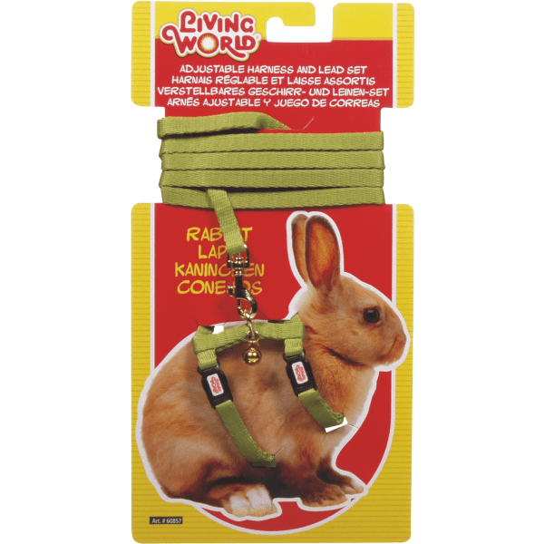 Living World Rabbit Harness & Lead Set Green Claws'n'Paws Pet Supplies