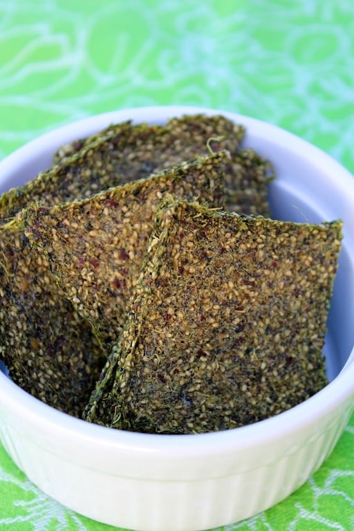 Green Juice Pulp Crackers With Nutritional Yeast Clean Eating Kitchen