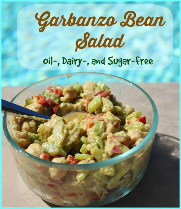Garbanzo Bean Salad with Mustard Dressing (GlutenFree, Vegan) Clean