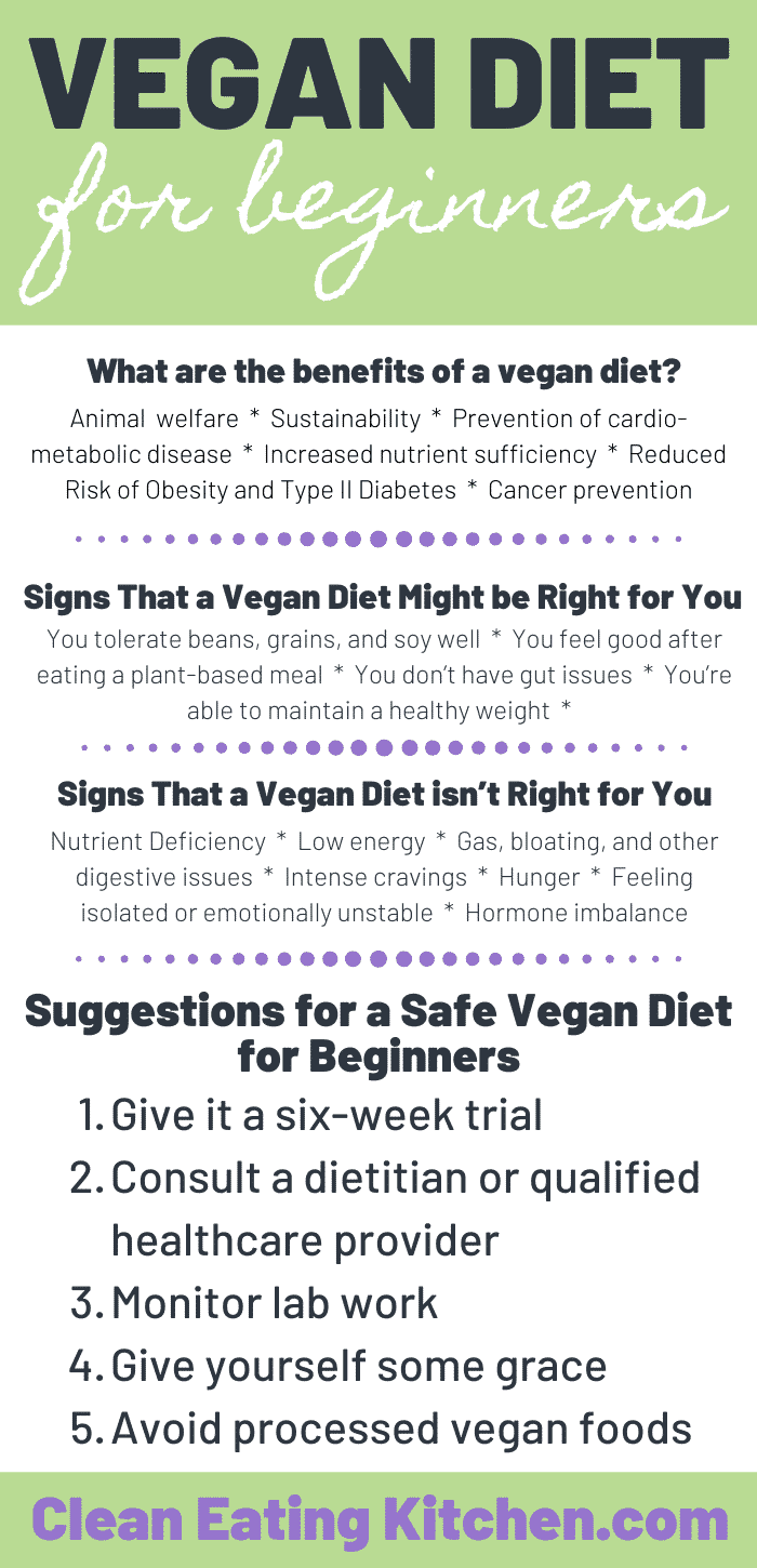 Vegan Diet for Beginners + Pros & Cons Clean Eating Kitchen