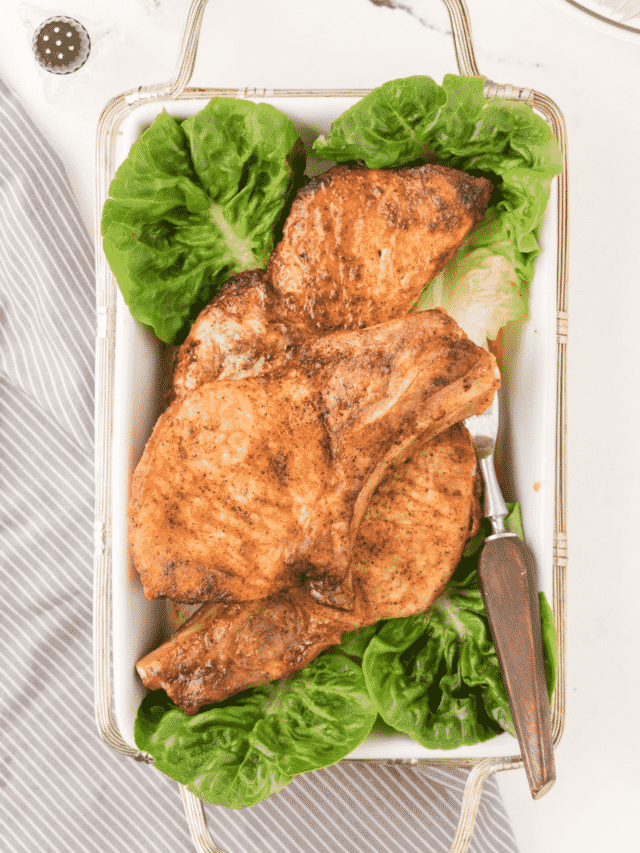 Air Fryer Pork Chops No Breading Clean Eating Kitchen