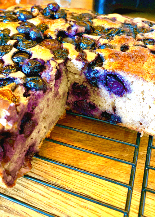 Healthy Blueberry Cake {No Refined Sugar} Clean Eating with kids