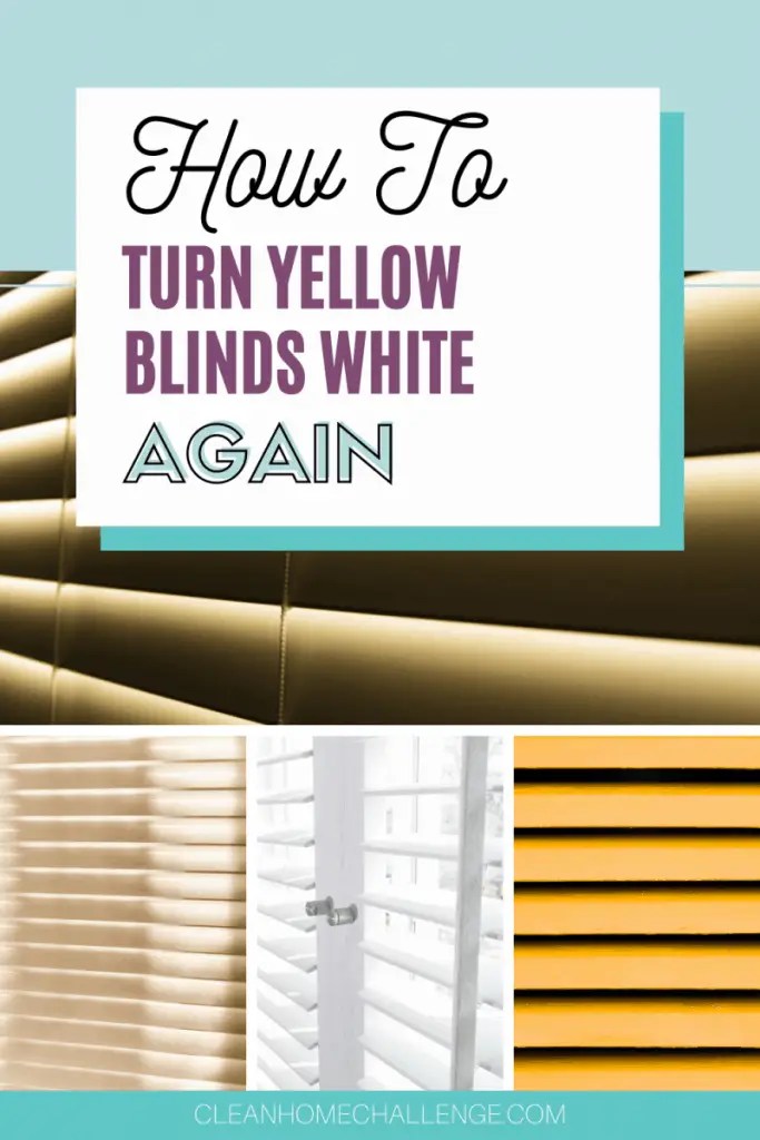 How to Clean Faux Wood Blinds That Have Yellowed