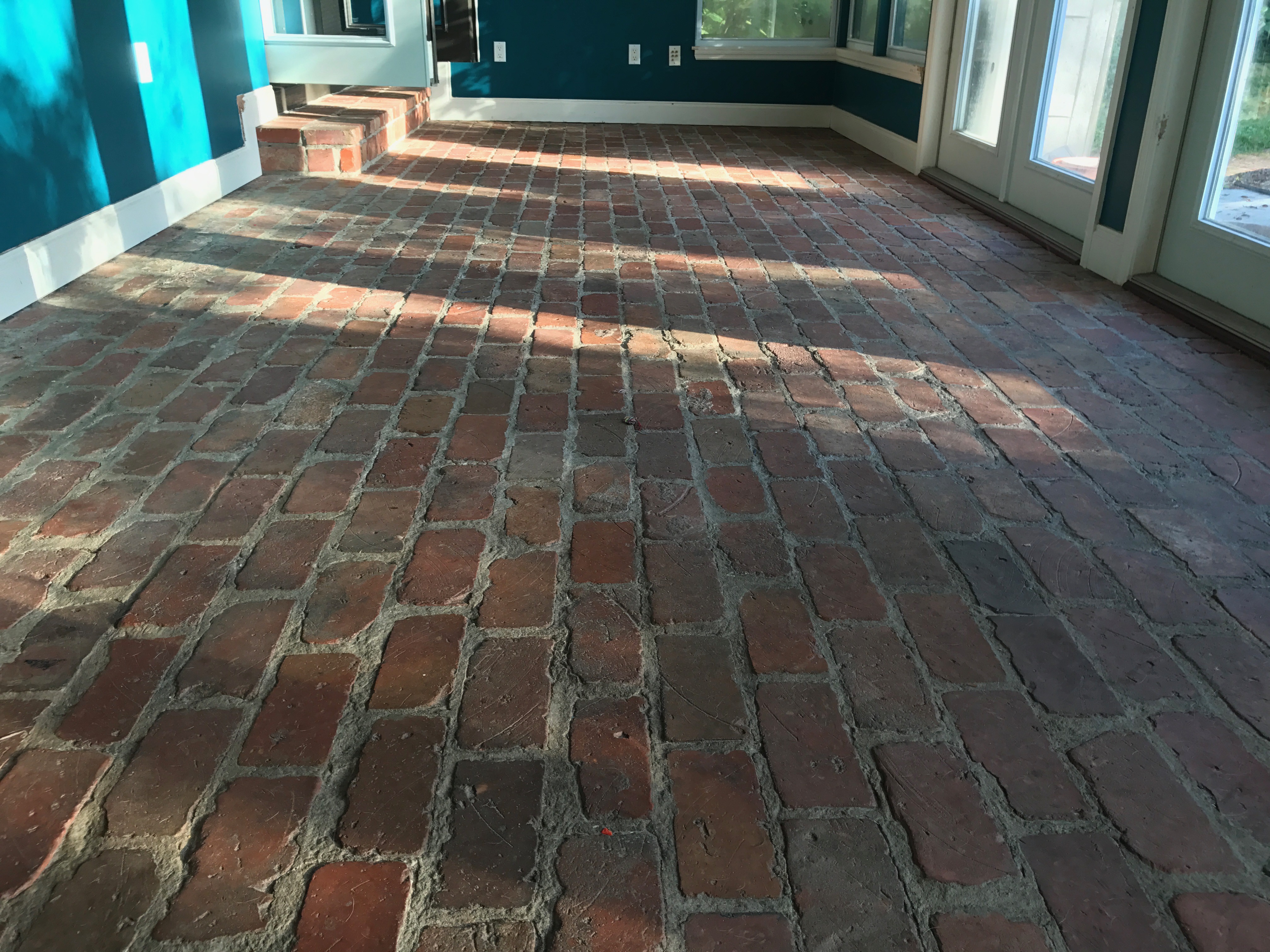 Brick Clay Paver Refinishing and Sealing Clean Image of Orlando