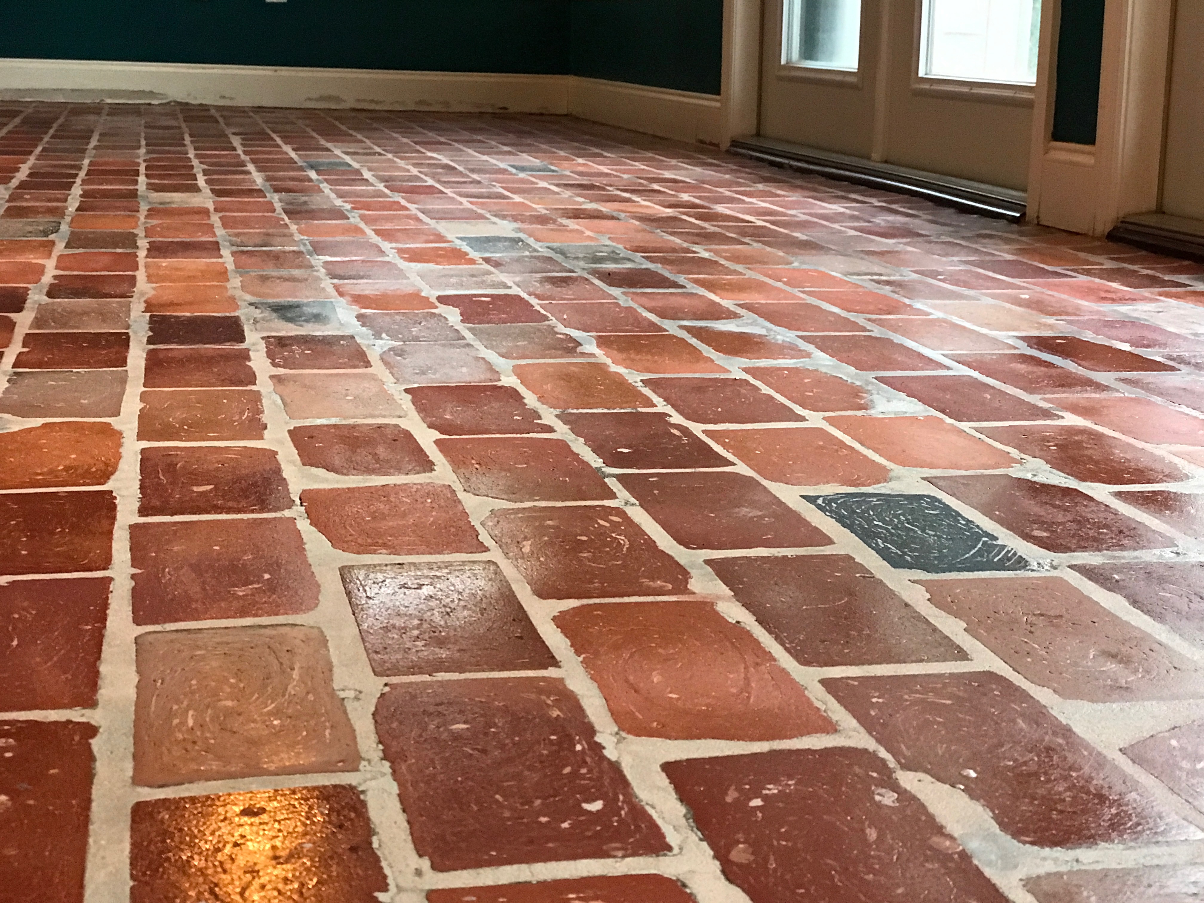 Brick Clay Paver Refinishing and Sealing Clean Image of Orlando