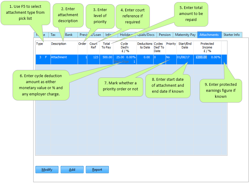 Managing Payroll > Statutory Payments & Deductions