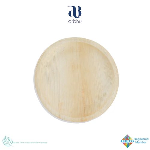 Areca Round Palm Leaf Plates Cleantech Mart