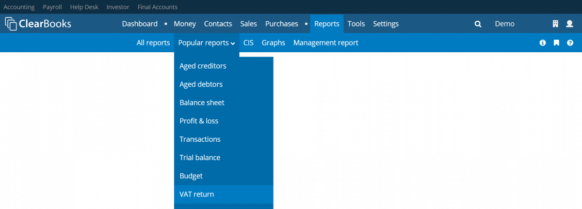 Support guides » VAT return » How to create and submit a VAT return