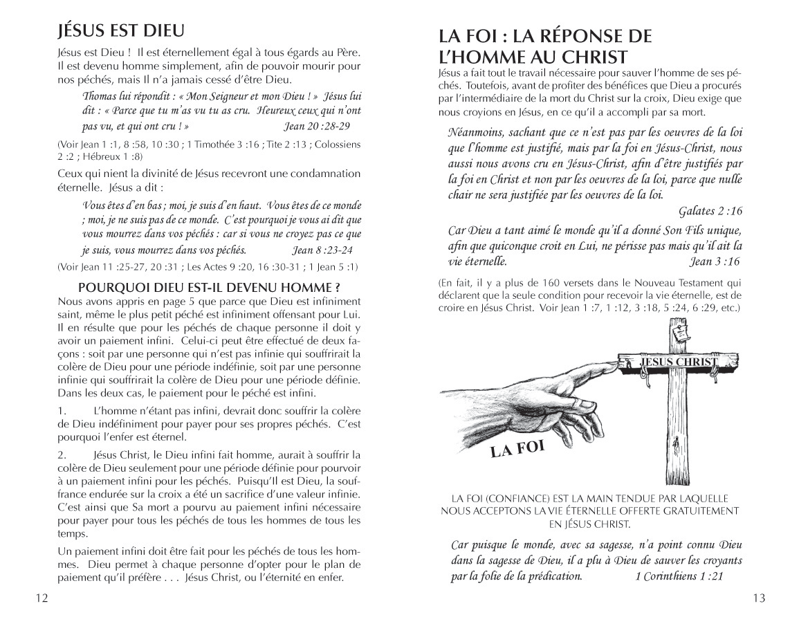 The Gospel Booklet French Pages 1213 The Gospel Booklet French Pages 1213