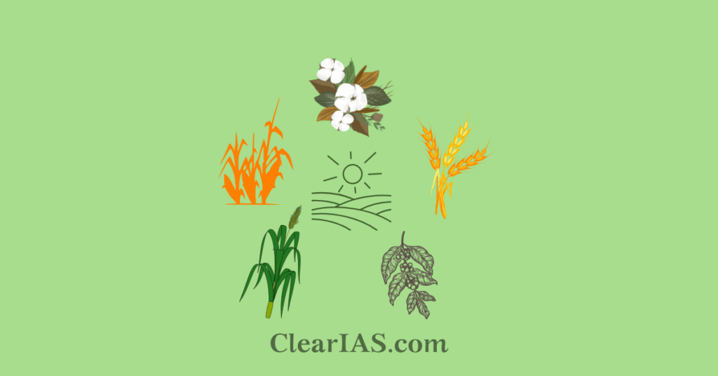 Major Crops and Cropping Patterns in Various Parts of the Country