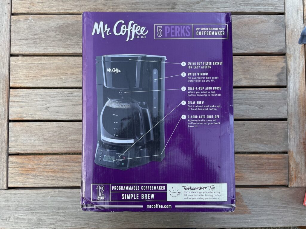 What do the numbers mean on a Mr. Coffee maker?