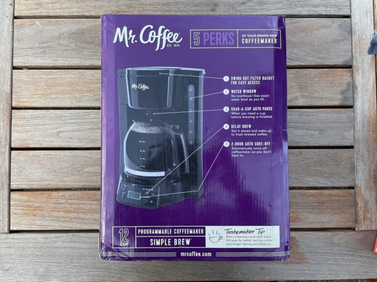 What do the numbers mean on a Mr. Coffee maker?