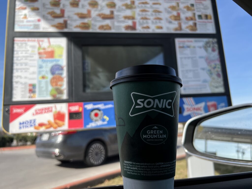A Review of Sonic Hot Coffee (Green Mountain) 2022
