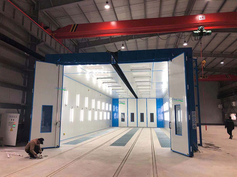 Germany Industrial Paint Booth Clear Powder coating line
