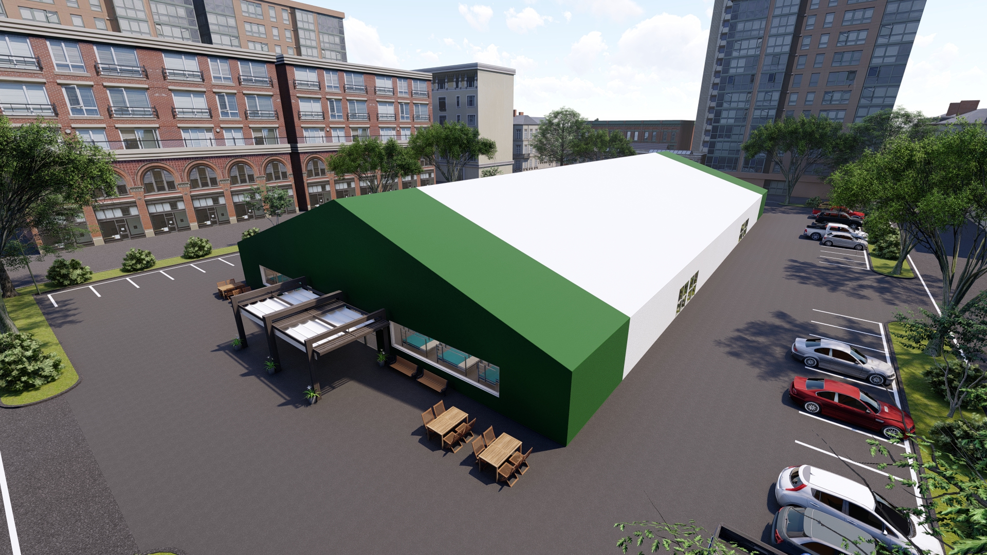 Temporary Housing Reusable and Moveable ClearSpan