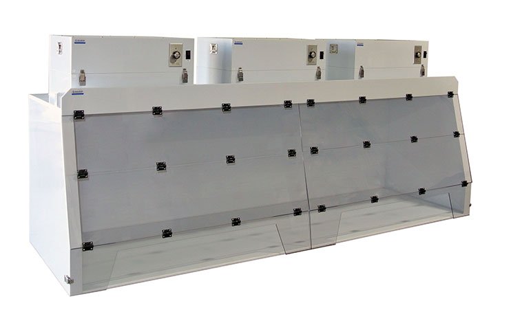 96” Portable Ductless Exhaust Fume Hood – Polypropylene - Cleatech