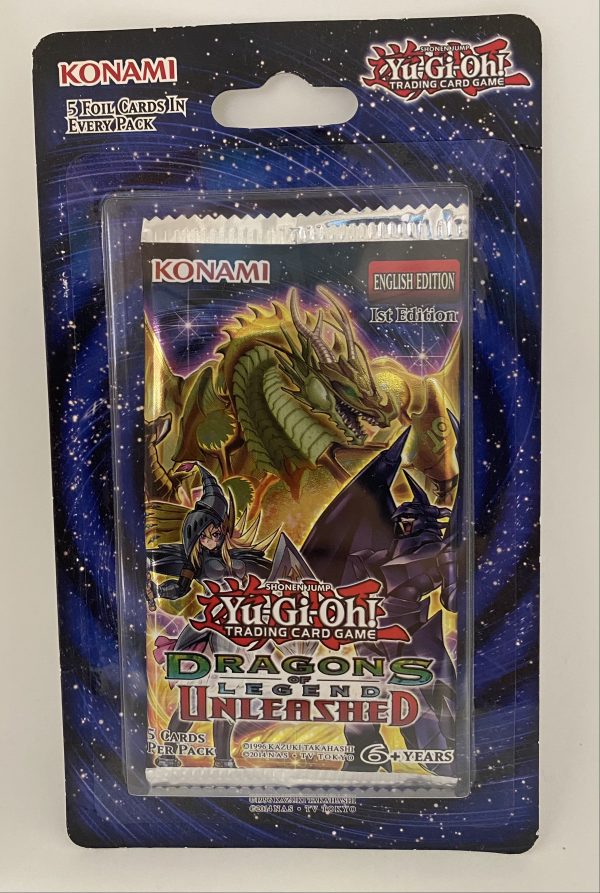 Yugioh Dragons Of Legend Unleashed 1st Edition Blister Pack Clercs Trading Cards