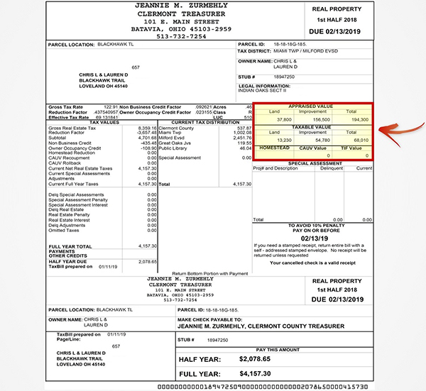Understanding Your Tax Bill Clermont County Auditor