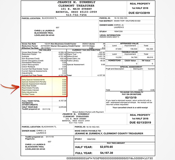 Understanding Your Tax Bill Clermont County Auditor