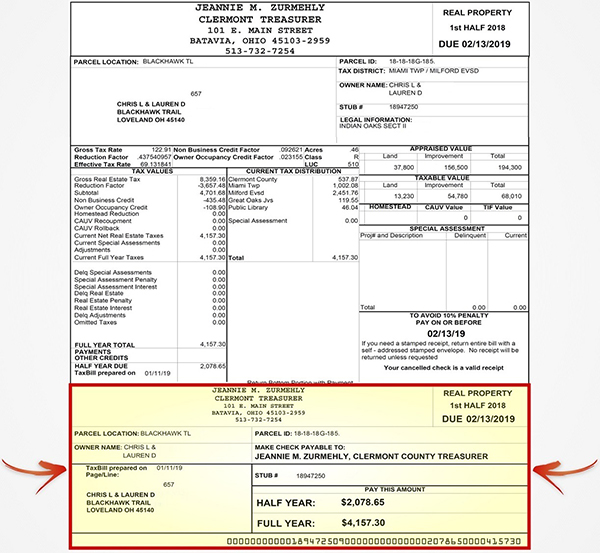 Understanding Your Tax Bill Clermont County Auditor