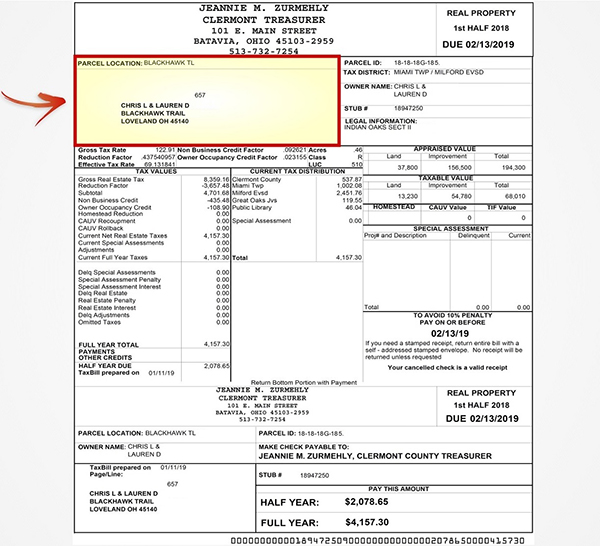 Understanding Your Tax Bill Clermont County Auditor