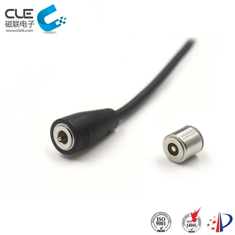 Dc round male & female power connector for gloves