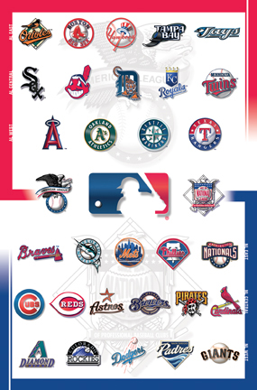 Major League Baseball MLB Team Logo Logos Art Poster Posters Print
