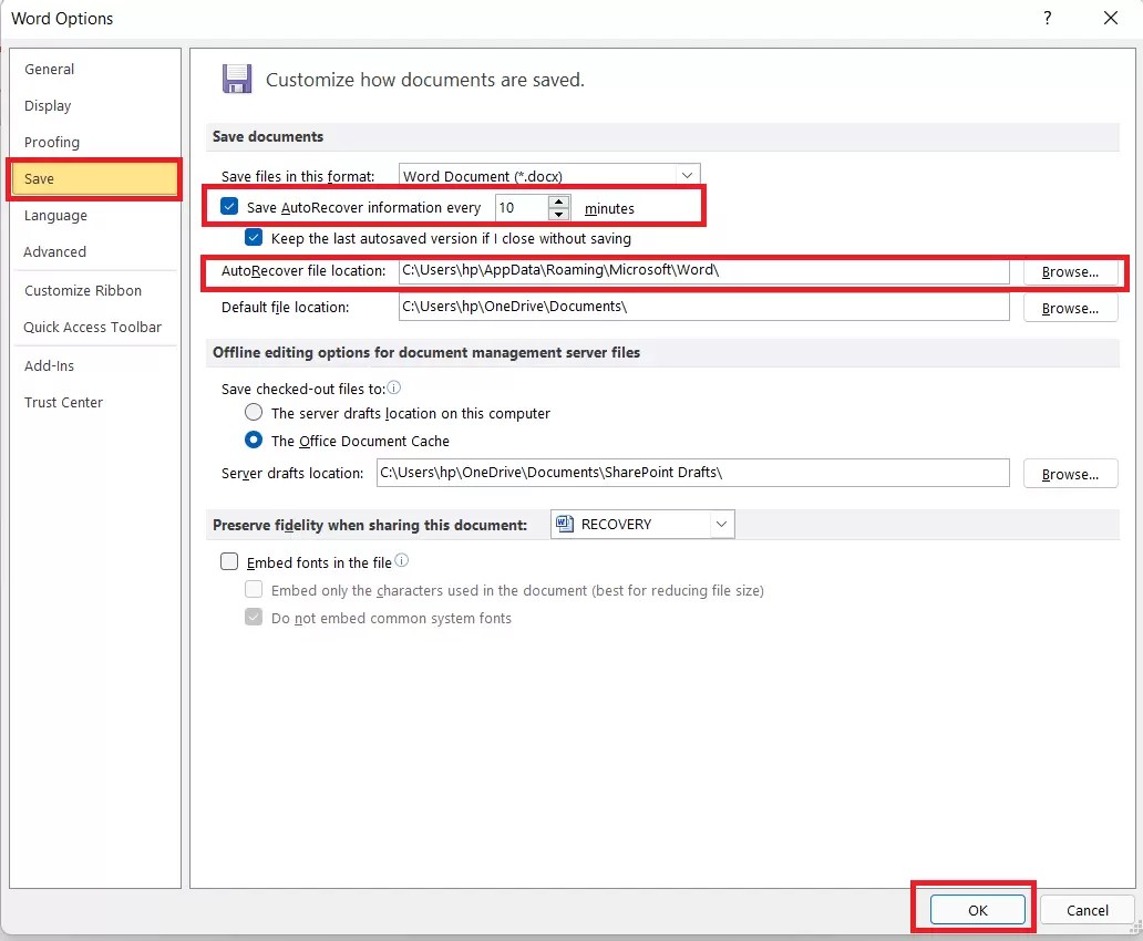 smashhost.blogg.se Where are word temp files stored 2007