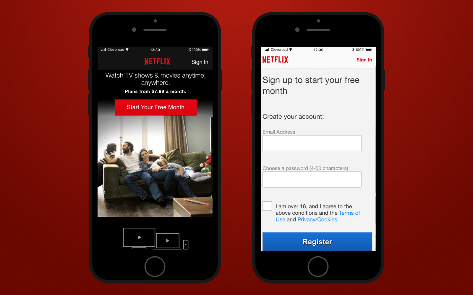Netflix Ui Design Mobile Lightroom Everywhere
